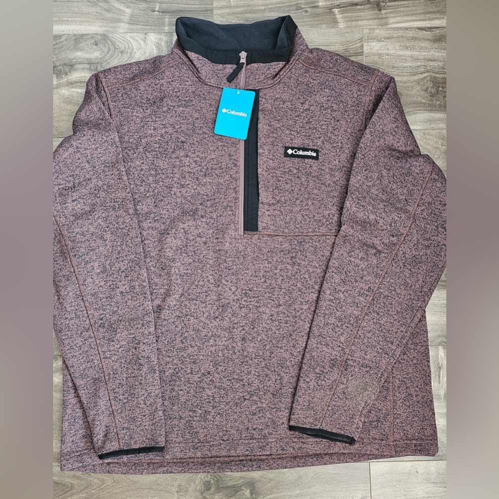 Columbia Men's Sweater Weather Half Zip Pullover Size 2XL Basalt Heather